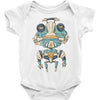 grumpy robot Baby Onesie