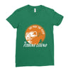 the man the myth the fishing Ladies Fitted T-Shirt