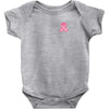 Pixeled Pink Ribbon Baby Onesie