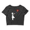 banksy style Crop Top