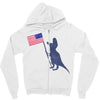 Patriotic T-Rex Zipper Hoodie