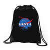 santa nasa parody Drawstring Bags