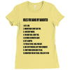rules for dating my daughter shirt t shirt perfect father's gift Ladies Fitted T-Shirt