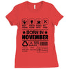 Born In November Ladies Fitted T-Shirt
