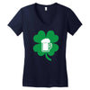 drink and irish Women's V-Neck T-Shirt