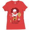it pennywise clown Ladies Fitted T-Shirt