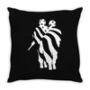 american flag soldier Throw Pillow