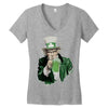 st patricks day  uncle sam Women's V-Neck T-Shirt