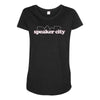 speaker city Maternity Scoop Neck T-shirt