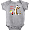 calvin hobbes Baby Bodysuit