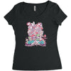 mushroom party Women's Triblend Scoop T-shirt