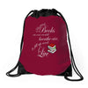 she reads books to live book lover Drawstring Bags