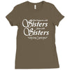 what happens with sisters stays with sisters Ladies Fitted T-Shirt