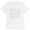 pizza makes me happy V-Neck Tee
