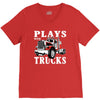 plays with trucks family matching V-Neck Tee