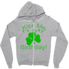 kiss me i't my birthday pi Zipper Hoodie
