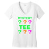 mystery tee shirt random funny cheap t shirt pop culture hipster graph Women's V-Neck T-Shirt