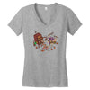 bar fight Women's V-Neck T-Shirt