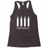 fork handles  four candles   funny Racerback Tank