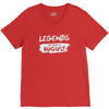 legends are born in august V-Neck Tee