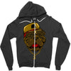 dog hip hop style Zipper Hoodie