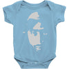 airbrushed stencil Baby Onesie