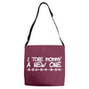 i tore mommy a new one Adjustable Strap Totes