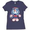 skull bolt Ladies Fitted T-Shirt