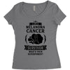 I am a Melanoma Cancer Survivor - What's Your Superpower? Women's Triblend Scoop T-shirt
