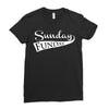 sunday funday (white) Ladies Fitted T-Shirt