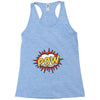 POW! Funny Explosion Cartoon Racerback Tank