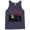 christmas dogs and paws Tank Top