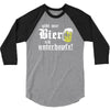 gibt mir bier ich unterhopfe  funny 3/4 Sleeve Shirt