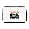 christmas dogs and paws Laptop sleeve