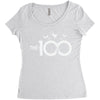 the 100 Women's Triblend Scoop T-shirt