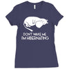 retro hippo cartoon anime classic Ladies Fitted T-Shirt