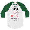 Our First Father's Day! Baby Girl 3/4 Sleeve Shirt