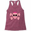 fummy pink skull long sleeve Racerback Tank