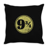 nine and three quarters Throw Pillow