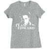 twilight pullover bella jacob edward film Ladies Fitted T-Shirt