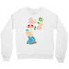 popeye spinach retro mens funny Crewneck Sweatshirt