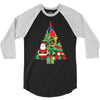 christmas tree made of bells stocking santa 3/4 Sleeve Shirt
