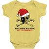 skull christmas Baby Bodysuit
