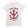 saiyan universty Ladies Fitted T-Shirt