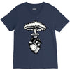 heart and nuclear explosion V-Neck Tee