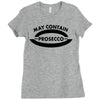 may contain prosecco Ladies Fitted T-Shirt