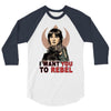 i want you to rebel 3/4 Sleeve Shirt