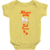 Sleeps With Bull Terrier Baby Onesie