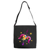 floral sagittarius pocket Adjustable Strap Totes