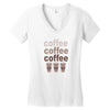coffee coffee coffee Women's V-Neck T-Shirt